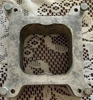 Vintage Thick Aluminum Intake Manifold Spacer • $10