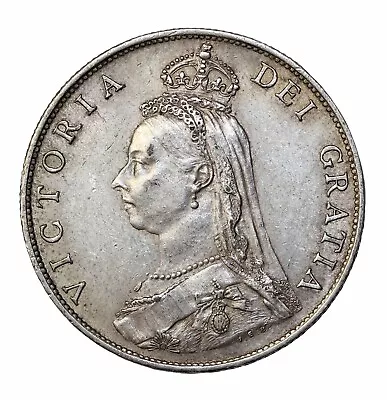 Great Britain 1887 Queen Victoria Silver Florin Two Shillings KM#762 • $250