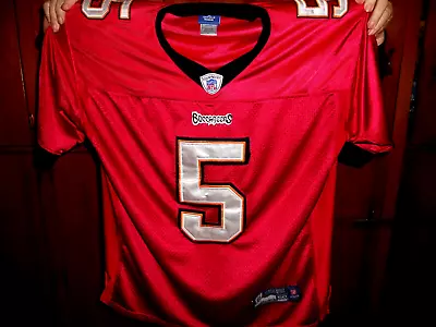 Tampa Bay Buccaneers #5 Josh Freeman Vtg Reebok On Field Sz Med Red Nfl Jersey • $27.99