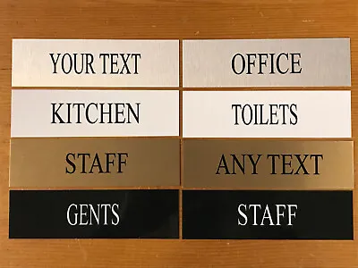 House Room Door Sign Plaque Bedroom Kitchen Bathroom Office Study Toilets Custom • £3.95