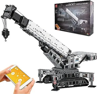 MOULD KING Crawler Crane Remote Control Model Building Block Adult Kid Toy 17002 • $218.49