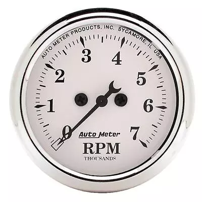 AutoMeter 1694 Old-Tyme White Air-Core In-Dash Tachometer2-1/16 • $175.99