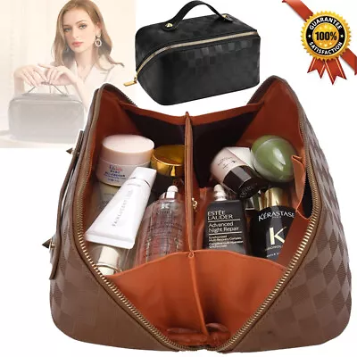 Large Capacity Toiletry Cosmetic Vanity Storage Pouch Travel Make Up Cases Bag • £7.89