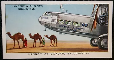 Imperial Airways  HP42  HANNO At Gwadar  Pakistan  Vintage 1930's Card  XC08 • £4.99