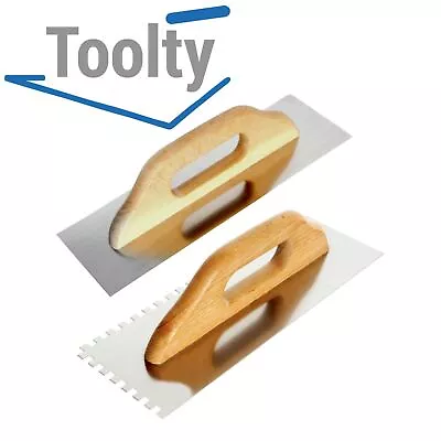 £7.99 • Buy Notched Trowels Square Stainless Steel Tiling Grout Float Spread Trowel Toolty