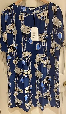 TOAST LADIES Sketched Artistic DRESS Sz10 BNWT CHRISTMAS FESTIVE New Year Smart • £39.99