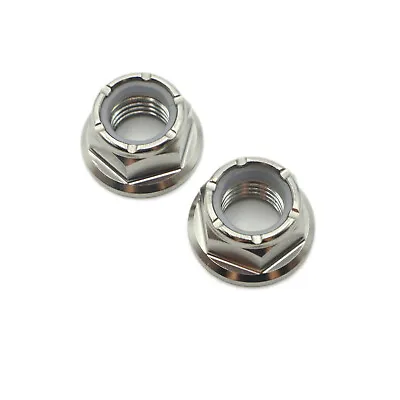 Spekti Titanium M4 M5 M6 M7 M8 M10 M12 M14 Hex Flange Nylon Insert Locking Nuts • $3.69