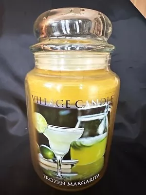 Village Candle Frozen Margarita  2 Wick Jar Large 22 Oz- NEW • $25