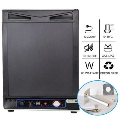 $379 • Buy Smad 1.5 Cu Ft 3 Way Camper Refrigerator Propane Gas Fridge RV W/ Flue Vent Kit