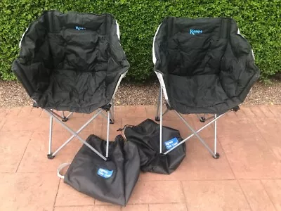 Kampa Tub Chair X 2 Black And Grey • £18