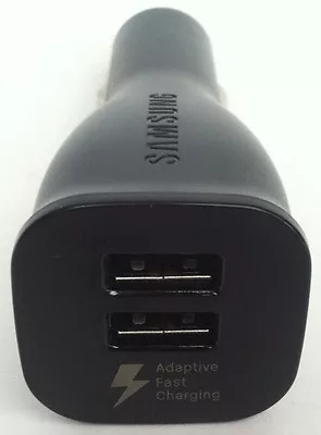 Samsung Dual Port Adaptive Fast Car Charger For Galaxy S8 S7 Note 5 6 8 (Black) • $20.36