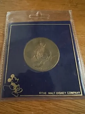 Walt Disney World 20 Magical Years Medallion 1971-1991 Brass Characters 2-sided • $10