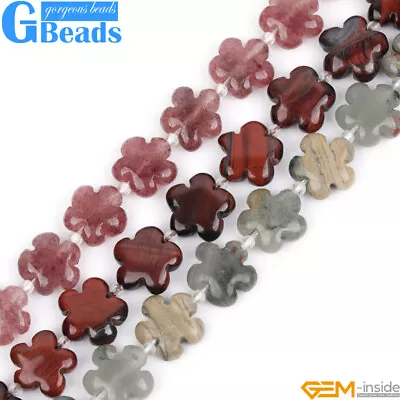 Plant Flower Natural Assorted Stone Semi Precious Charms Beads Jewelry Making • $16.33