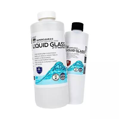 Deep Pour Epoxy Resin Liquid Glass 48 Oz Kit 2-4 Inch Super Clear Amazing Fl... • $65.99