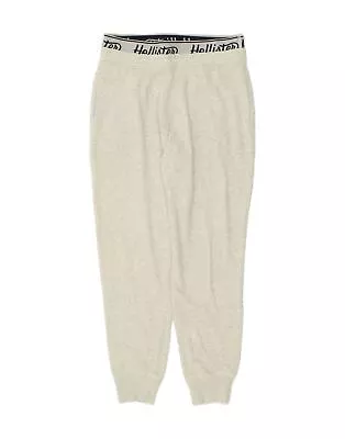 HOLLISTER Womens Graphic Tracksuit Trousers Joggers UK 12 Medium Grey AW05 • £19.95
