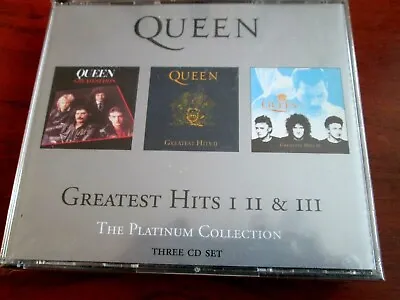 £11.99 • Buy Queen - Greatest Hits: 1 2 & 3 The Platinum Collection (3 CD BOX SET) NEW