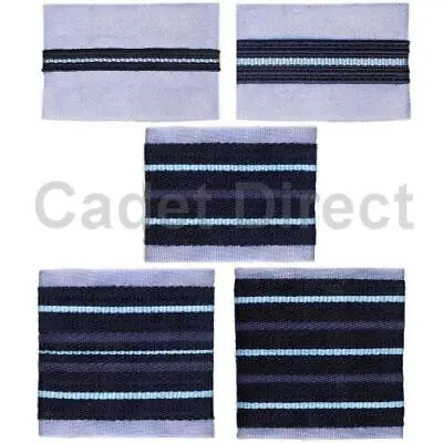 RAF Officers Rank Slides No 2 Dress (Light Blue Border) • £5.95