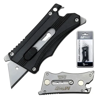 M-Tech USA Multi Tool Utility Work Knife Razor Blade W/ Bottle Opener • $7.55