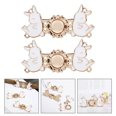  10 Pairs Rabbit Buckle Clothing Eyes Closure Overcoat Connection Buckles Alloy • $7.31