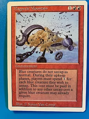 MTG 1x Magnetic Mountain Revised OLD SCHOOL Magic The Gathering Card X1 LP • $2