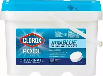 CLOROX Pool & Spa 3” Chlorinating Chlorine Tablets Kills Bacteria 35 LB Bucket • $264.99