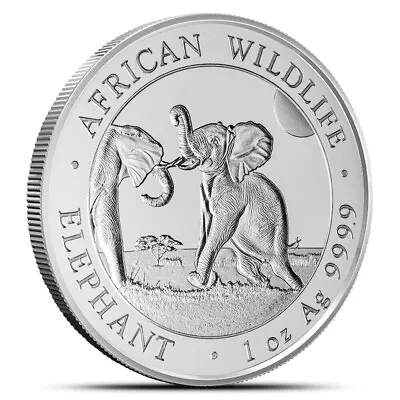 2024 - 1 Oz .9999 Fine Silver Somalia Silver Elephant Coin BU - IN STOCK!! • $43.85