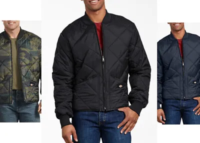 Dickies Diamond Quilted Jacket Hunter Black Navy Camo Camouflage • $64.99