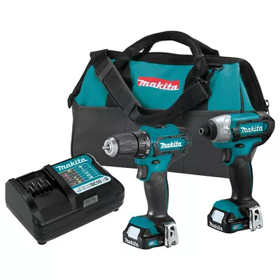 Makita CT232-R CXT 12 Max Cordless 2-Pc Combo Kit (1.5 Ah) Certified Refurbished • $104.29