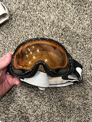 Oakley USA E-Brake Prizm Snow Goggles Amber Lenses Ski Snowboarding Used • $9.99