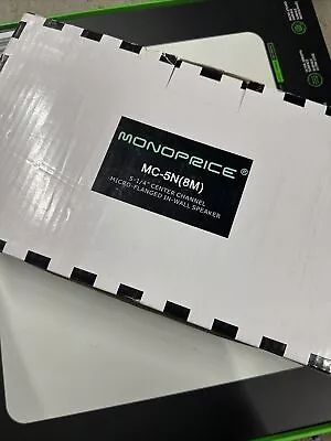 Monoprice MC-5N (8M) 5-1/4  Center Channel Micro-Flanged In-Wall Speaker • $15