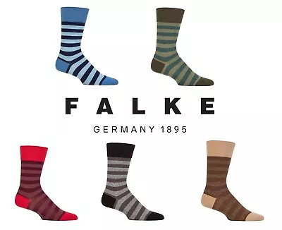 Falke Men's Socks Sensitive London Striped Cotton Various Colours/Sizes - 1 Pack • £15.99