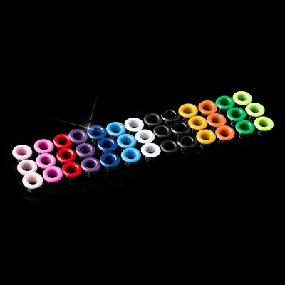 3mm Coloured Metal Eyelets For Leathercraft DIY Shoes Belt Cap Bag Tags Clothes • $1.89