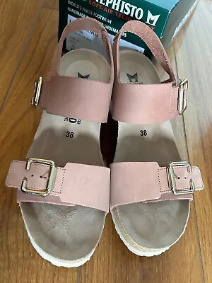 Mephisto  Lissandra  Sandal In Old Pink--Size 38 (Women's Size 7.5-8) • $49.95