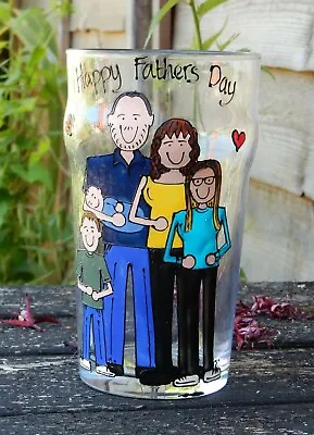 Hand Painted Personalised Birthday Pint Glass 18th 21st 30th 40th 50th 60th • £15