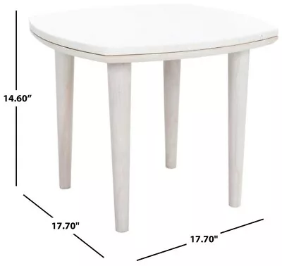 Safavieh Lara Marble Side Table Reduced Price 2172720007 ACC9000B • $82