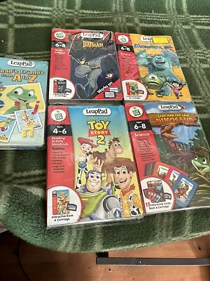 LeapPad Leap Frog Learning Books And  Games X 5 • £10