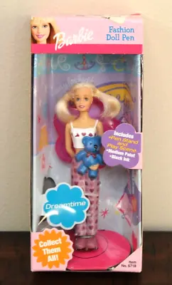 NEW Vintage BARBIE DOLL PEN Dreamtime Fashion Set NIB Pen Stand • $8.95