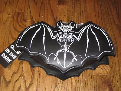 Bat Skeleton Glow-In-The-Dark Crossbody Bag- New! Halloween • $49.99