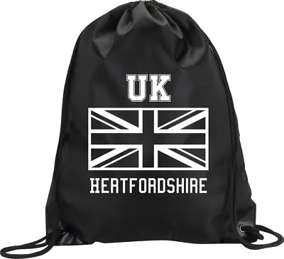 Backpack Bag Hertfordshire Uk United Kingdom Union Jack Gym Handbag Sport M1 • £7.50