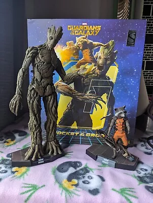 Hot Toys Marvel Guardians Of The Galaxy 15 Inch Groot And 6 Inch Rocket... • $125.50