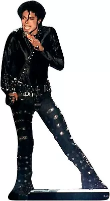 Michael Jackson-BlackOutfit Studs - 70 Tall Life Size Cardboard Cutout Standee • $44.95