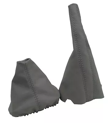 Manual & Brake Boot Cover Leather For VW Jetta Golf MK3 1991-1998 Gray • $54.99