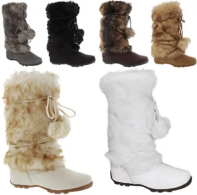 EZGD Blossom Talia-Hi Women Ladies Mukluk Faux Fur Mid Calf Warm Winter Snow Boo • $44.99
