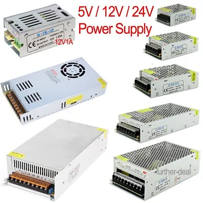 AC To DC 5V 12V 24V 60W -720W Switch Power Supply Adapter Driver Led Light Strip • $42.99