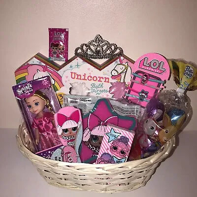 Easter Hamper Gift Basket Egg Hunt Basket Lol Surprise Girls Set • £29.99