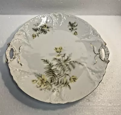 C.T Germany Flowered Handled Cake Plate • $12