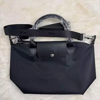 Longchamp Le Pliage Neo S Black Shoulder Tote Bag 3 Way Bag Unused Rare Japan  • $152