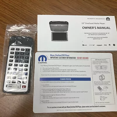 MOPAR Wireless Infrared Remote 68189014AA And Manual For Media ￼Player • $59.99