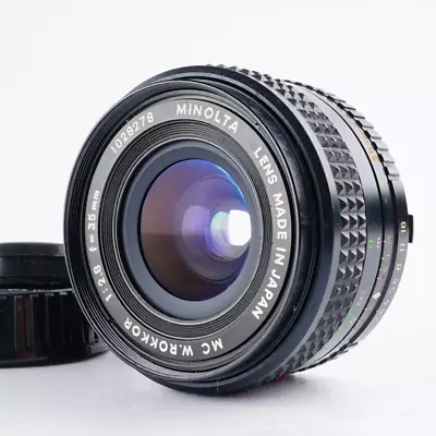 EX+++++ MINOLTA MC W ROKKOR 35mm F/2.8 Wide Angle MF Lens From JAPAN • $69