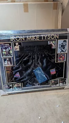 Mike Tyson Signed Framed Shorts Coa  • $341.92